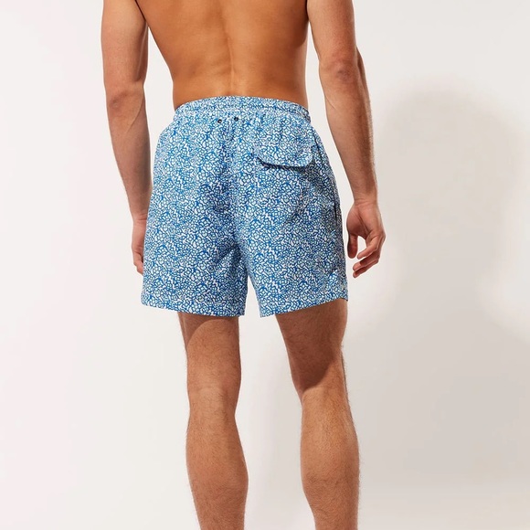 NWT Solid & Striped The Classic Swim Trunks - abstract Floral Lapis - Picture 2 of 5